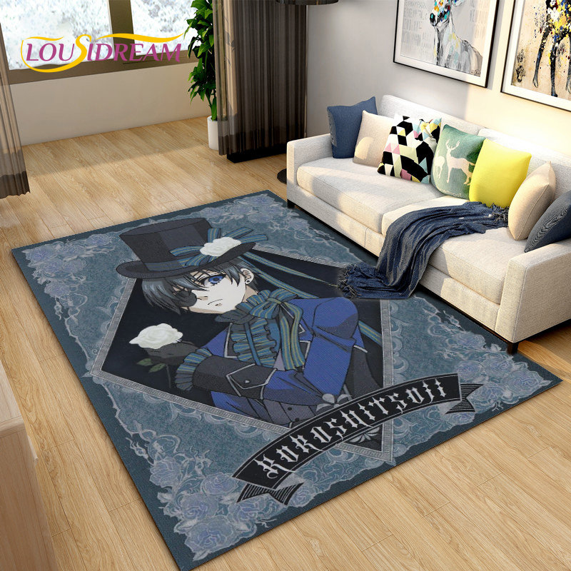 Home Textiles Rug - Black Butler alfombra de área de