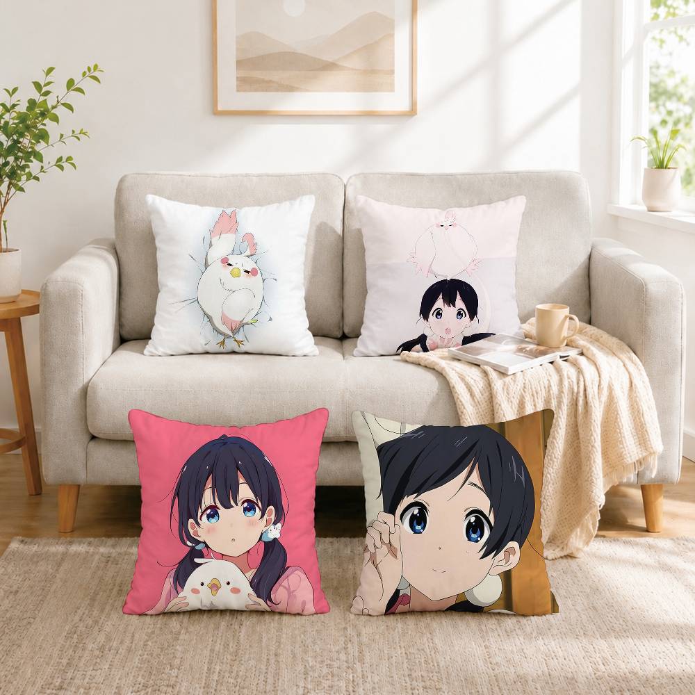 Home Textiles Market - Funda de almohada A-Anime Tamako Market