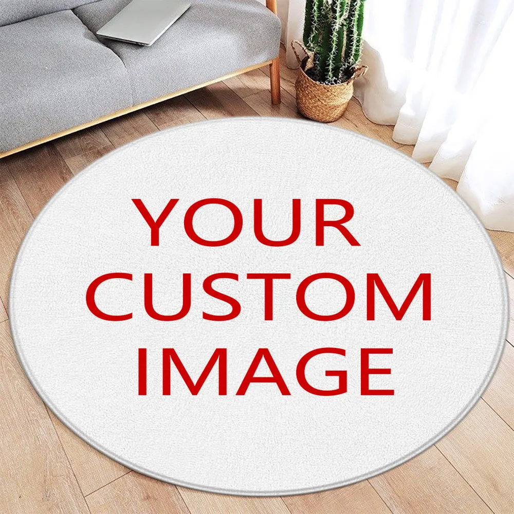 Home Textiles Rug - Alfombra redonda de animales de dibujos