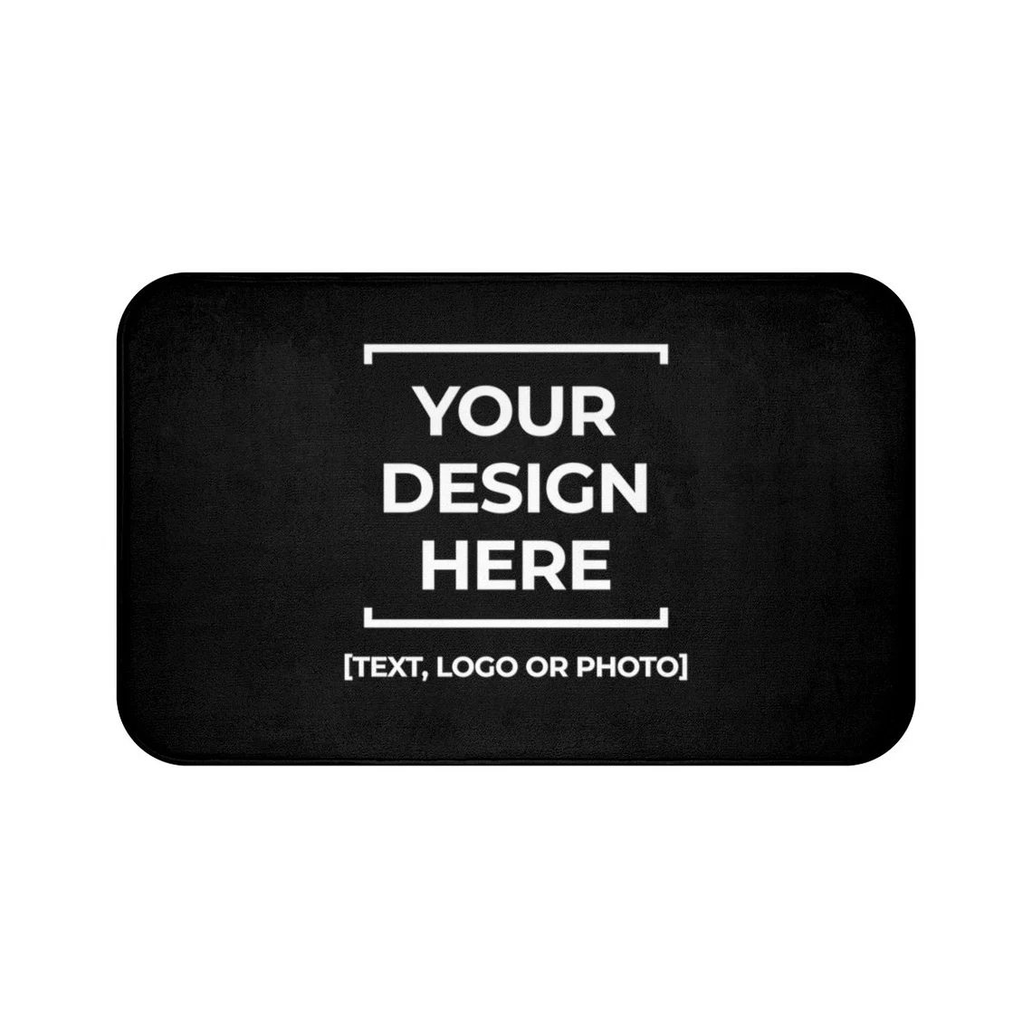 Your Home Textiles - Alfombra de baño personalizada, texto de