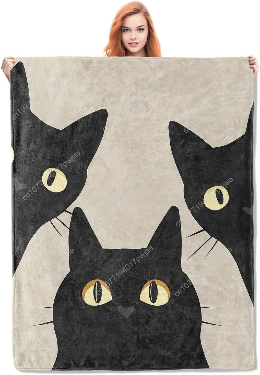 Home Textiles & Furnishings - Manta de gato divertida, regalos para