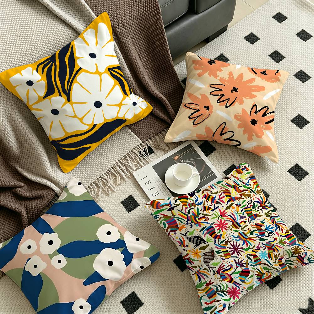 Home Textiles Market - Funda de Cojín Abstracta con Diseño