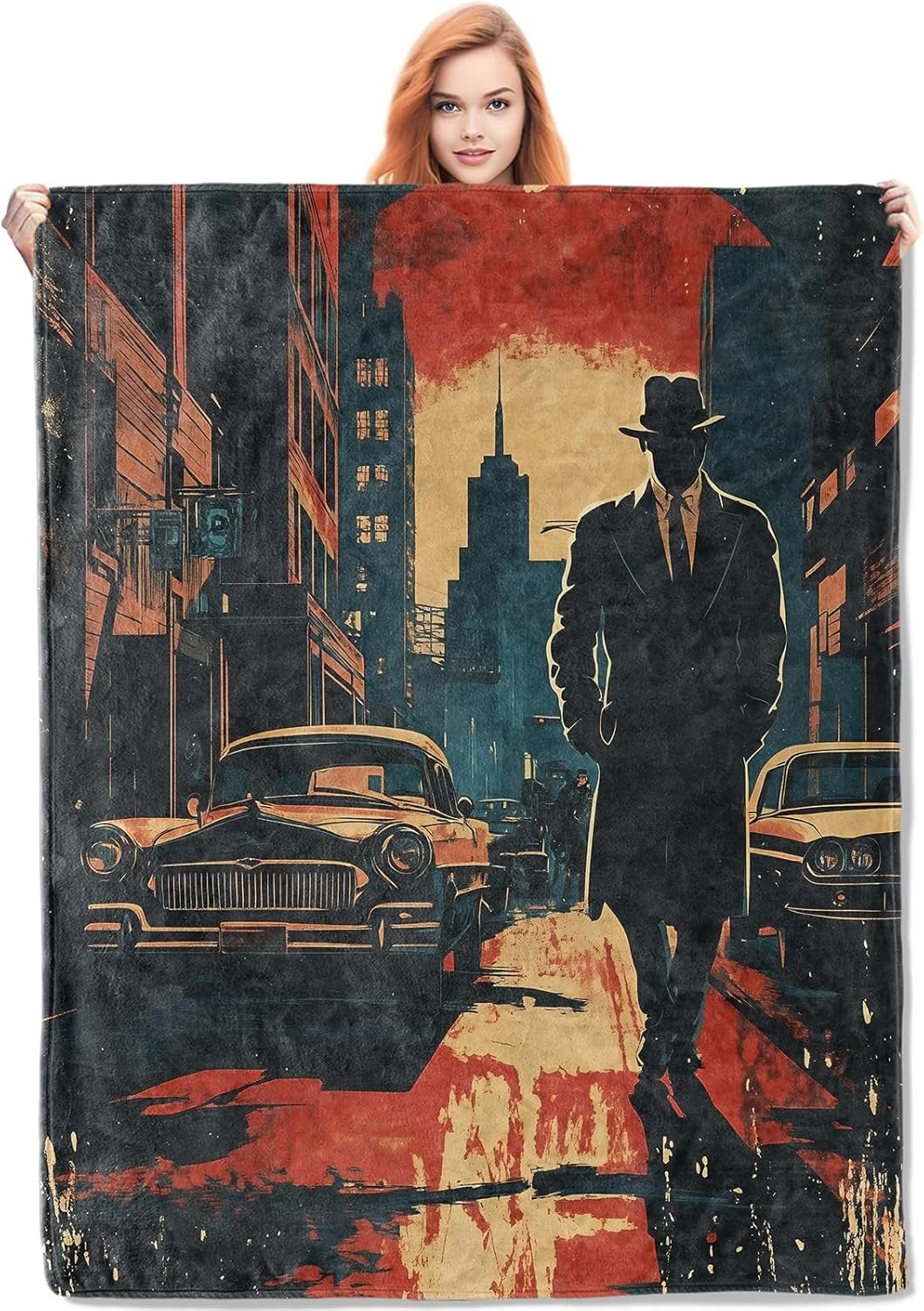 Home Textiles & Furnishings - Manta de Detective Noir, regalos para
