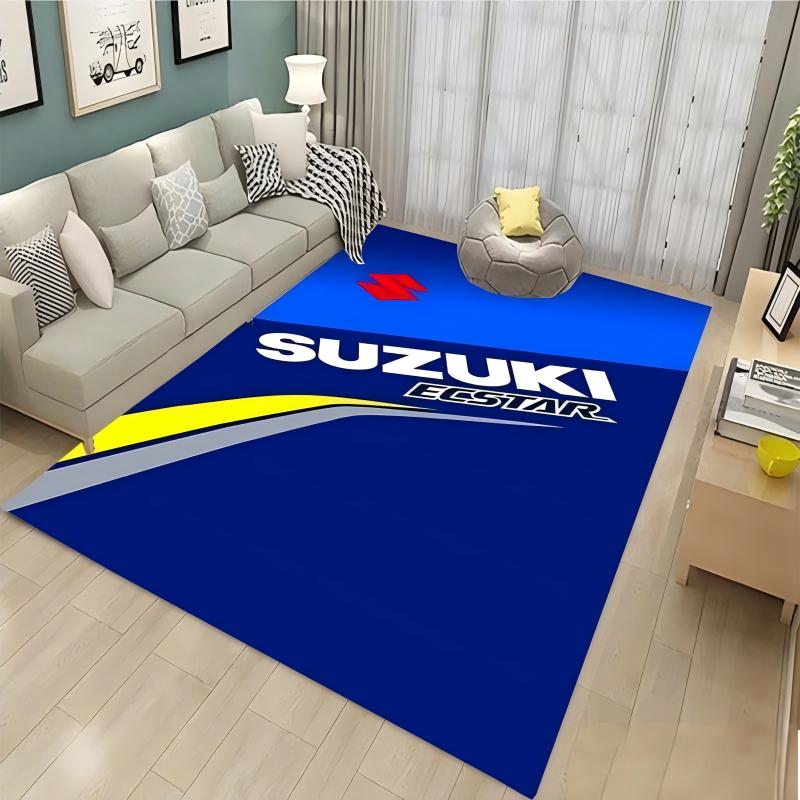 Home Textiles Rug - Alfombra Antideslizante para Moto Suzuki, Tapete