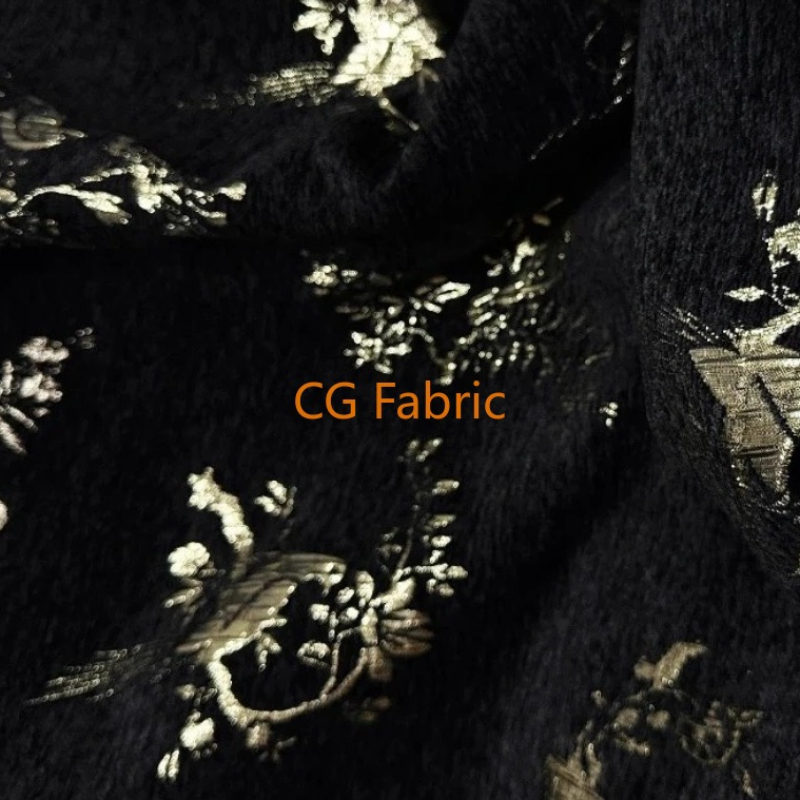 Hilos dorados de chenilla Jacq - Home Textiles Luxury Curtains reseña y precio