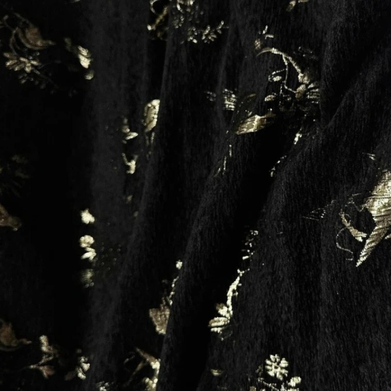 Hilos dorados de chenilla Jacq - Home Textiles Luxury Curtains reseña y precio