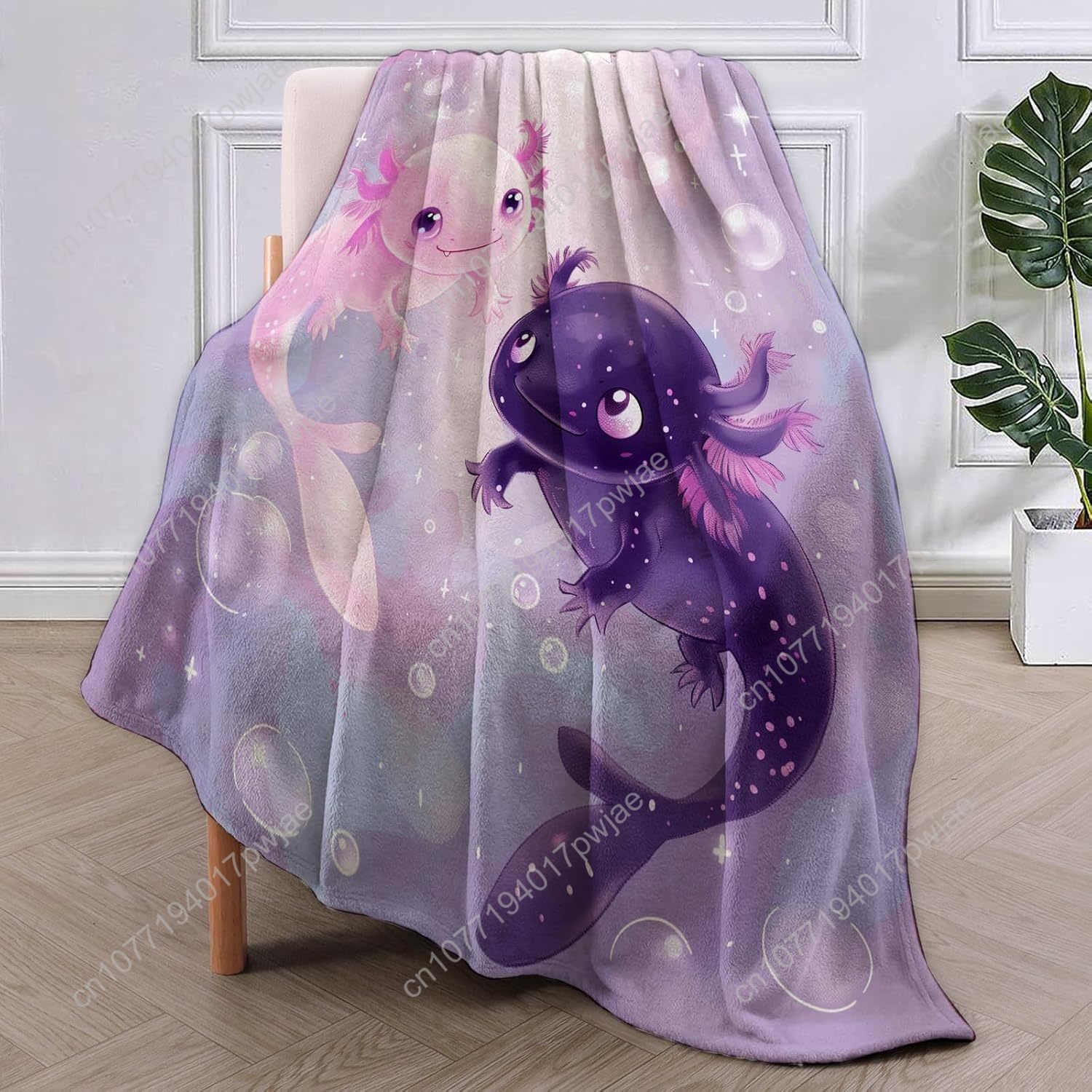 Manta Axolotl, lindas mantas d - Home Textiles & Furnishings reseña y precio