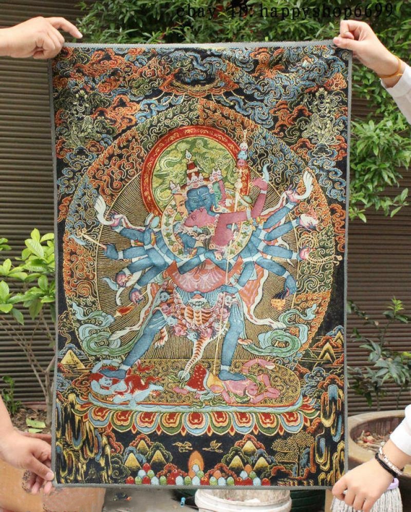 Mural bordado Thangka de tela  - Home Textiles China reseña y precio