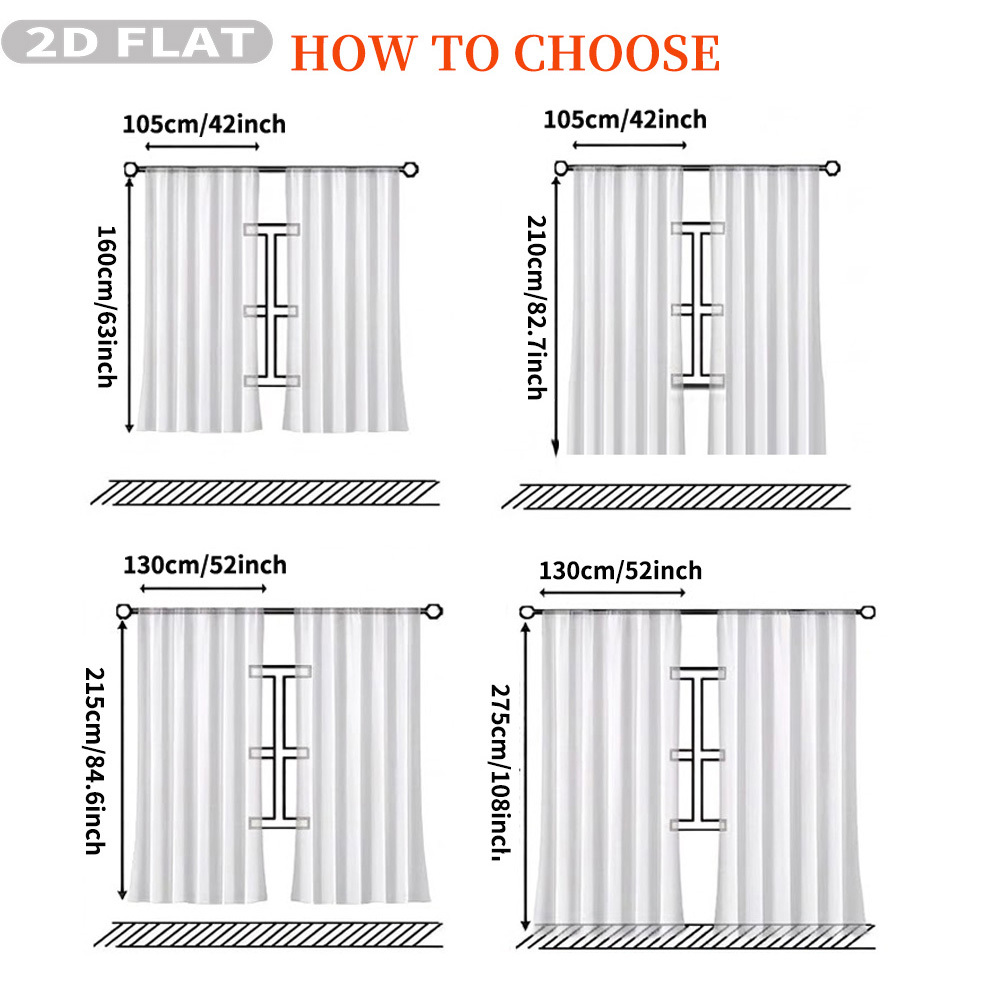 Cortinas Transparentes Planas  - Your Home Textiles reseña y precio