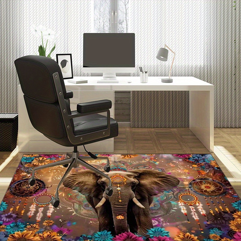 Alfombra con mandala de elefan - Home Textiles Rug reseña y precio