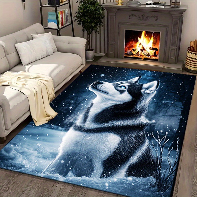 Alfombra de invierno Husky par - Home Textiles Rug reseña y precio