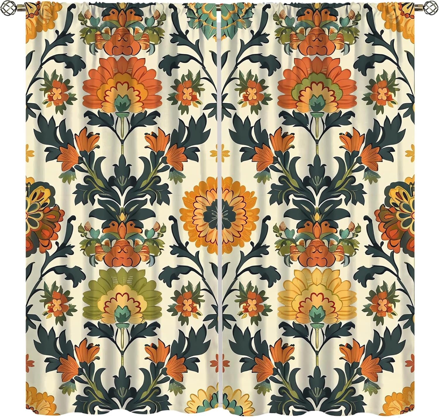 Cortinas de Lujo con Estampado - Home Textiles Luxury Curtains reseña y precio