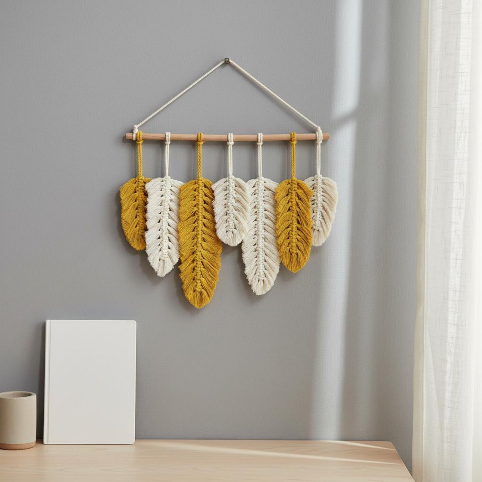Tapiz de Pared de Macramé con  - Home Textiles & Furnishings reseña y precio